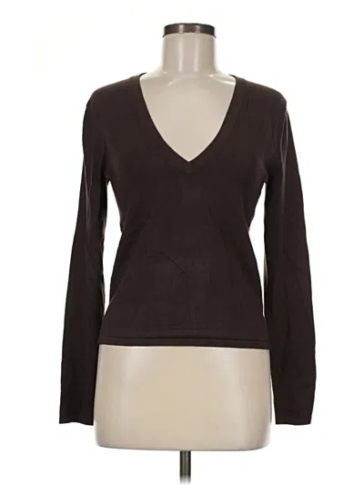 Pre-owned Babaton Pullover Sweater In Brown
