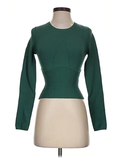 Pre-owned Babaton Pullover Sweater In Green
