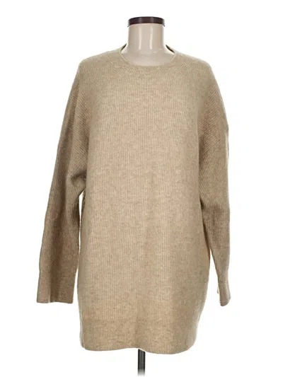 Pre-owned Babaton Pullover Sweater In Tan