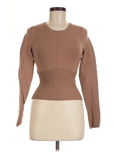 Pre-owned Babaton Pullover Sweater In Tan