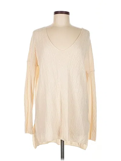 Pre-owned Babaton Pullover Sweater In White