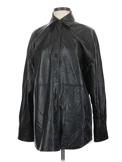 Pre-owned Babaton Raincoat In Black