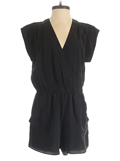 Pre-owned Babaton Romper In Black