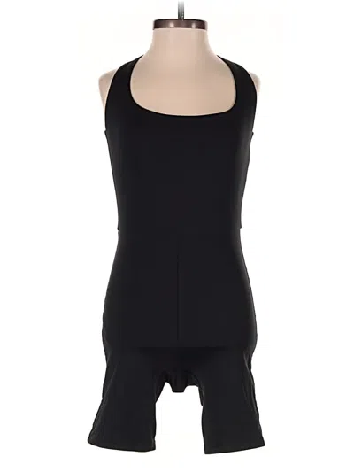 Pre-owned Babaton Romper In Black