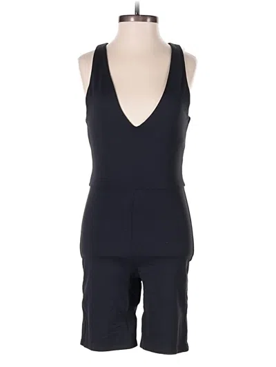 Pre-owned Babaton Romper In Black