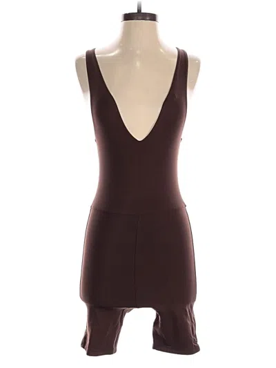 Pre-owned Babaton Romper In Brown