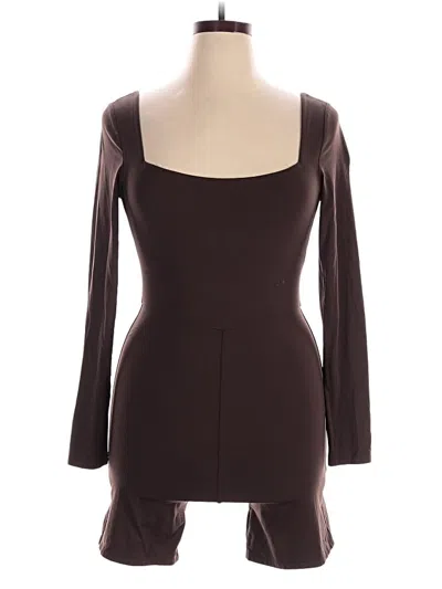 Pre-owned Babaton Romper In Brown