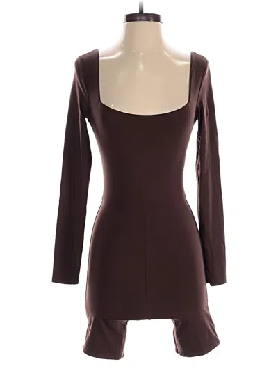 Pre-owned Babaton Romper In Brown