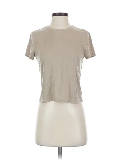 Pre-owned Babaton Short Sleeve T-shirt In Brown