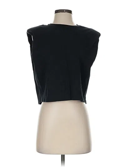 Pre-owned Babaton Short Sleeve Top Black Boatneck Tops