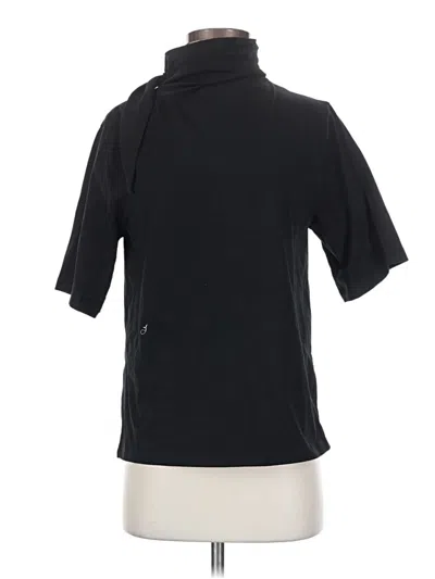 Pre-owned Babaton Short Sleeve Top Black Cowl Neck Tops