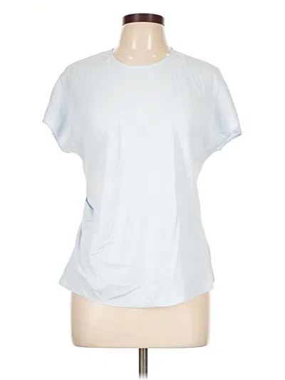 Pre-owned Babaton Short Sleeve Top Blue Crew Neck Tops