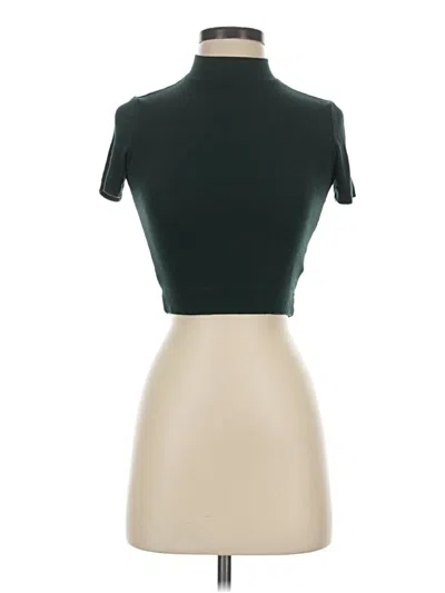 Pre-owned Babaton Short Sleeve Top Green Turtleneck Tops