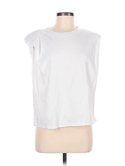 Pre-owned Babaton Short Sleeve Top White Boatneck Tops