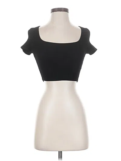 Pre-owned Babaton Short Sleeve T-shirt In Black