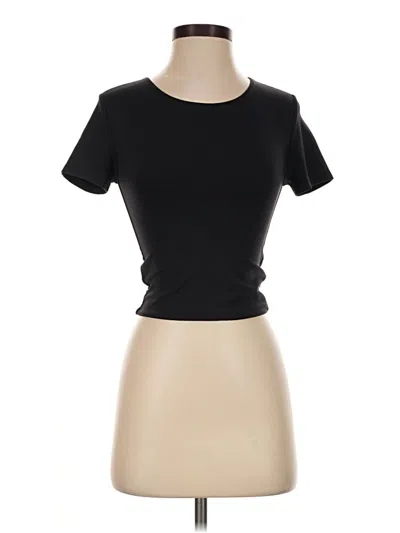 Pre-owned Babaton Short Sleeve T-shirt In Black
