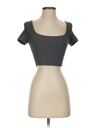 Pre-owned Babaton Short Sleeve T-shirt In Gray