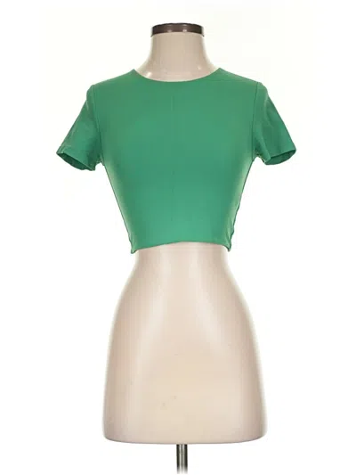 Pre-owned Babaton Short Sleeve T-shirt In Green