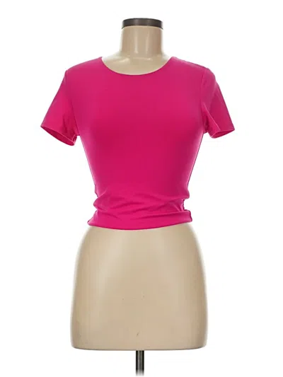 Pre-owned Babaton Short Sleeve T-shirt In Pink