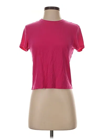 Pre-owned Babaton Short Sleeve T-shirt In Pink