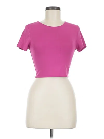 Pre-owned Babaton Short Sleeve T-shirt In Pink