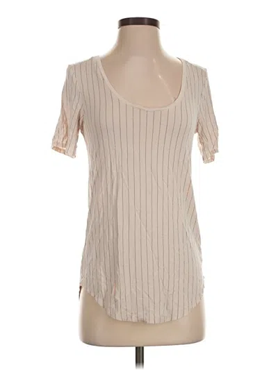 Pre-owned Babaton Short Sleeve T-shirt In Tan