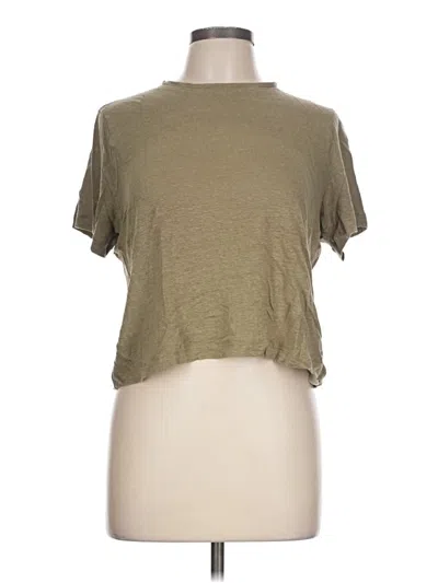 Pre-owned Babaton Short Sleeve T-shirt In Tan