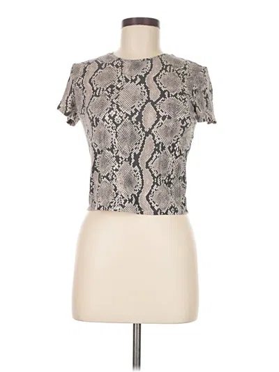 Pre-owned Babaton Short Sleeve T-shirt In White