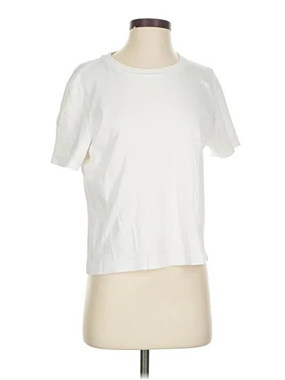 Pre-owned Babaton Short Sleeve T-shirt In White