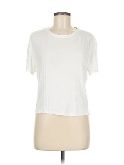 Pre-owned Babaton Short Sleeve T-shirt In White