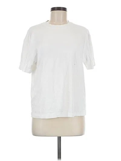 Pre-owned Babaton Short Sleeve T-shirt In White