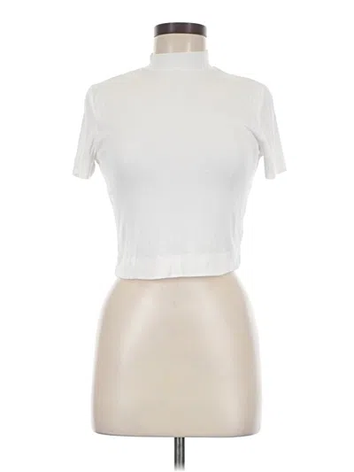 Pre-owned Babaton Short Sleeve T-shirt In White