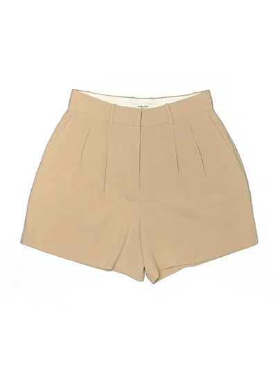 Pre-owned Babaton Shorts In Tan