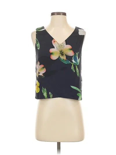 Pre-owned Babaton Sleeveless Blouse In Black