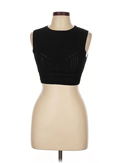 Pre-owned Babaton Sleeveless Blouse In Black