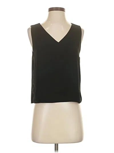 Pre-owned Babaton Sleeveless Blouse In Black