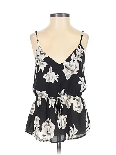 Pre-owned Babaton Sleeveless Blouse In Black