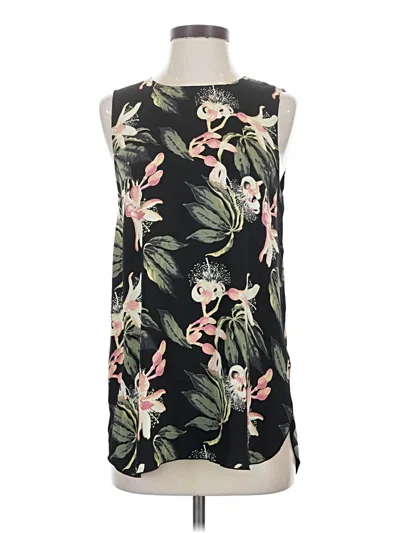 Pre-owned Babaton Sleeveless Blouse In Black