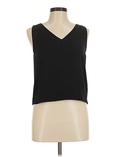 Pre-owned Babaton Sleeveless Blouse In Black