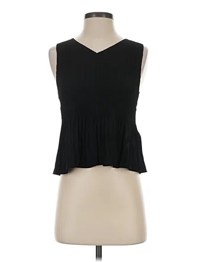 Pre-owned Babaton Sleeveless Blouse In Black