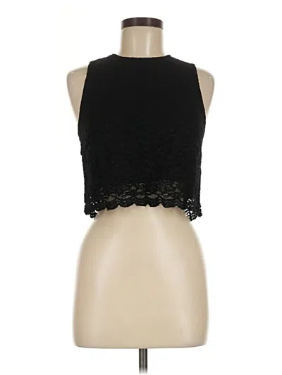 Pre-owned Babaton Sleeveless Blouse In Black