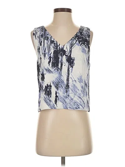 Pre-owned Babaton Sleeveless Blouse In Blue