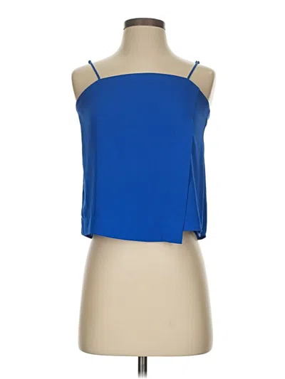 Pre-owned Babaton Sleeveless Blouse In Blue
