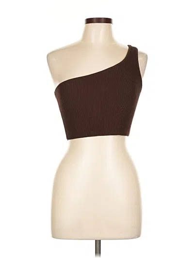 Pre-owned Babaton Sleeveless Blouse In Brown