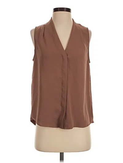 Pre-owned Babaton Sleeveless Blouse In Brown