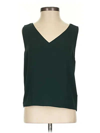 Pre-owned Babaton Sleeveless Blouse In Green