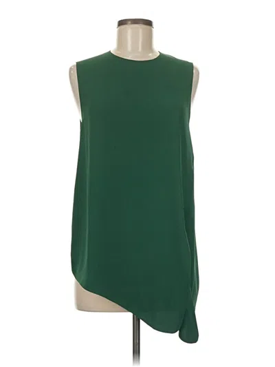 Pre-owned Babaton Sleeveless Blouse In Green