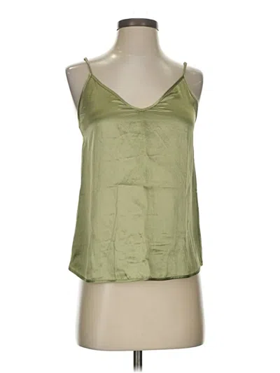 Pre-owned Babaton Sleeveless Blouse In Green
