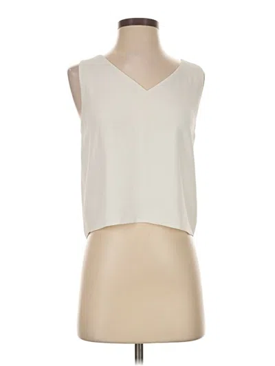 Pre-owned Babaton Sleeveless Blouse In Ivory