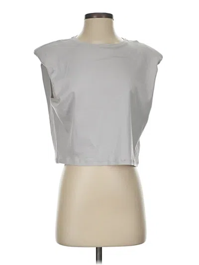 Pre-owned Babaton Sleeveless Blouse In Silver